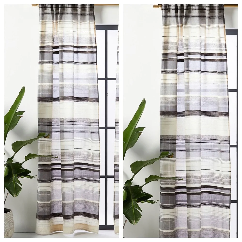 NWOT‎ Anthropologie DAVONNE JACQUARD-WOVEN CURTAIN